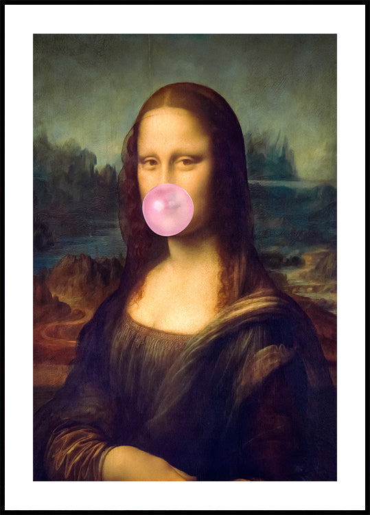 Poster di gomma da masticare Monna Lisa