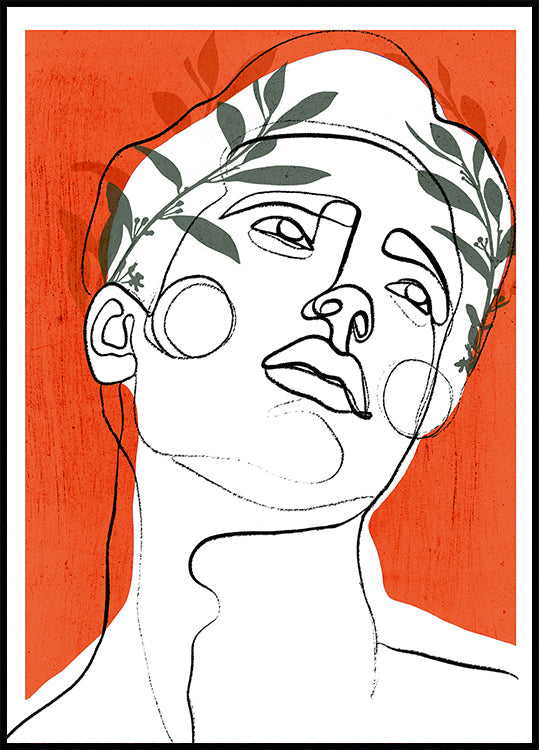 Poster di contemplazione lussureggiante