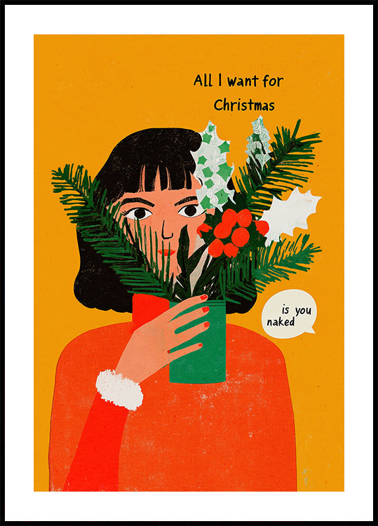 Poster sfacciato di auguri festivi