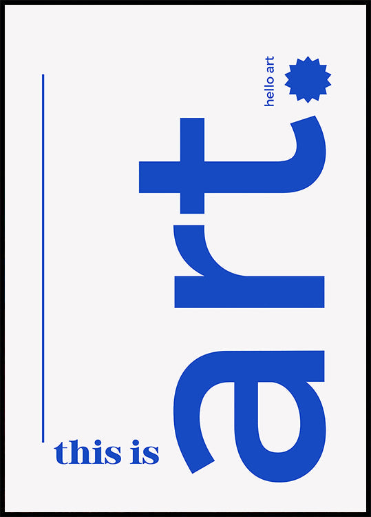 Ciao poster tipografico in grassetto