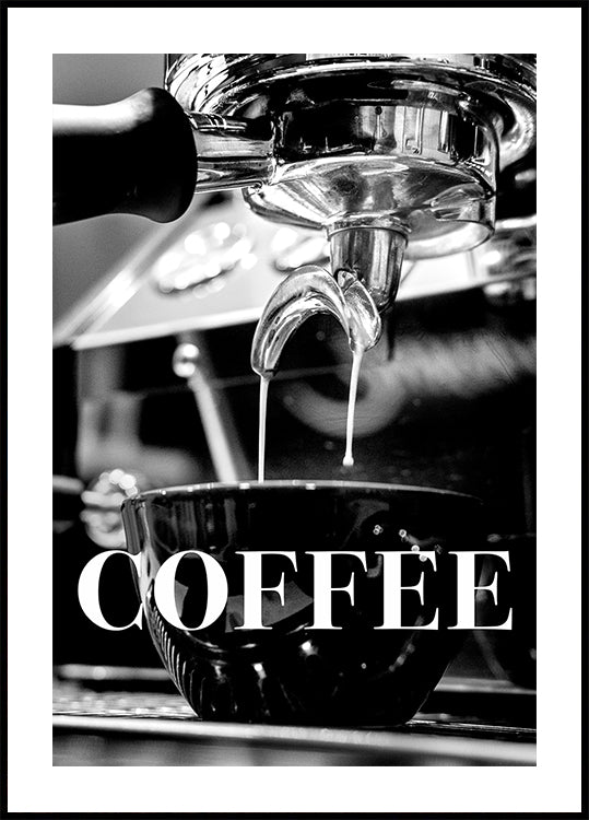 Poster di testo del caffè