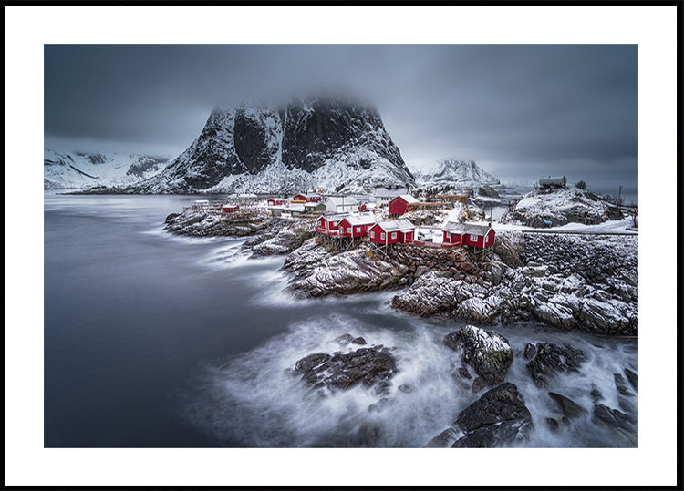 Poster invernale delle isole Lofoten