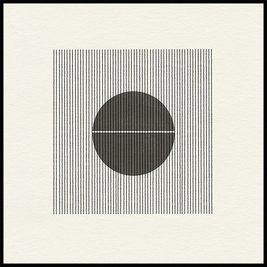 Poster di armonia di linee e cerchi