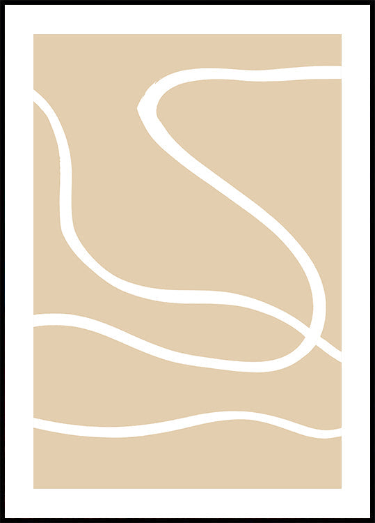 Poster Linee beige 01