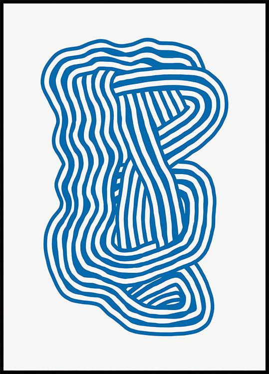 Poster di scultura in linea artistica