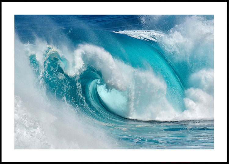 Quando l'oceano si trasforma in fuoco blu Poster