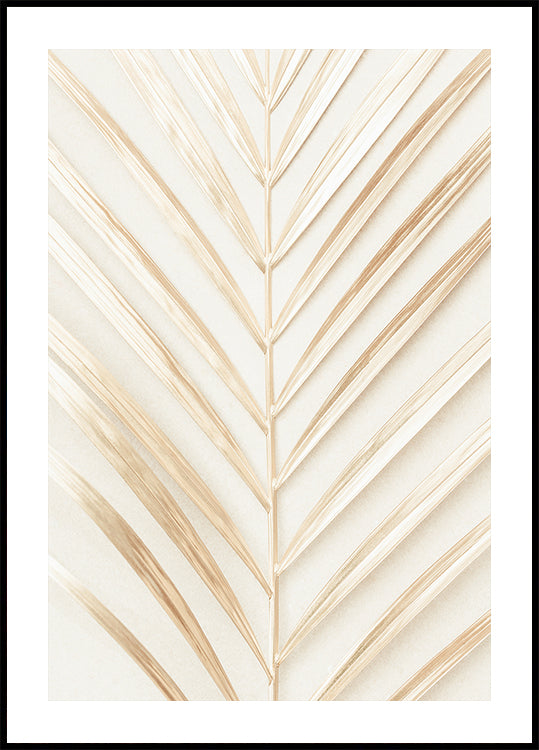Poster di foglie di palma dorate