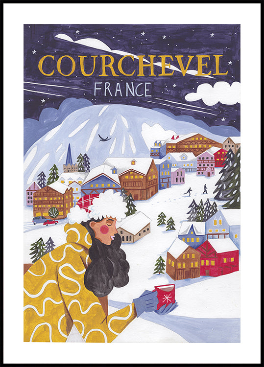 Donna in viaggio in Francia, poster di Courchevel