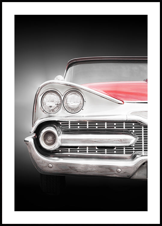 American classic car Coronet 1959 front view Plakat