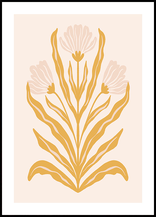 Fiori pastello simmetrici