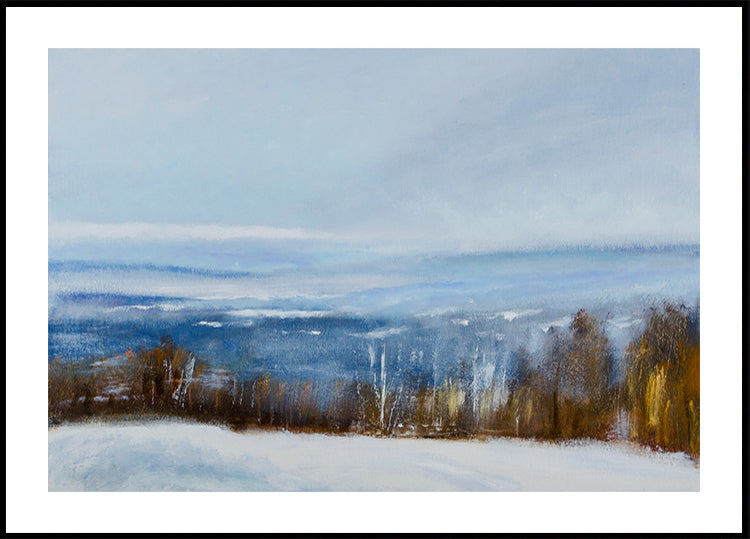 Poster con vista invernale