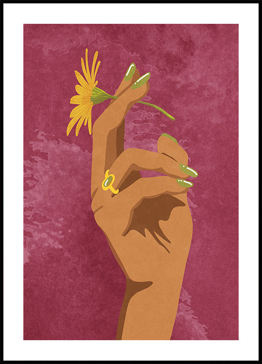 Poster di fiori fumanti