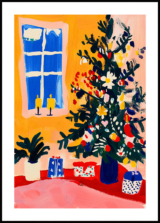 Poster d'angolo accogliente e festivo