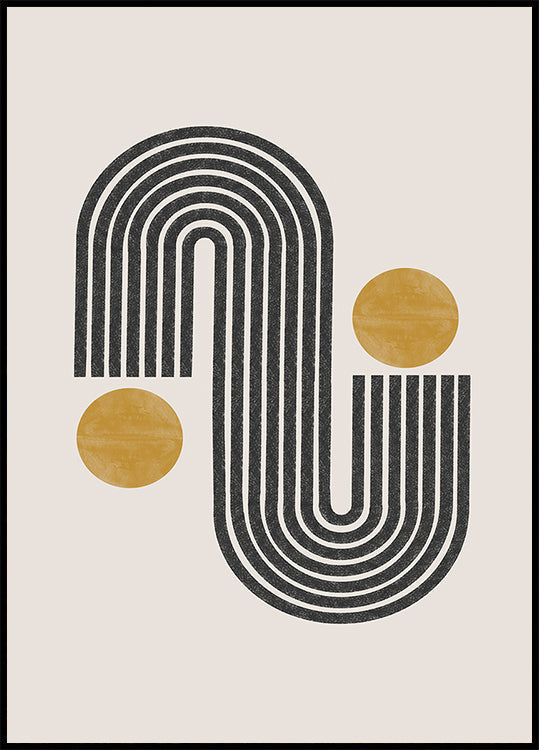 Poster di armonia curva