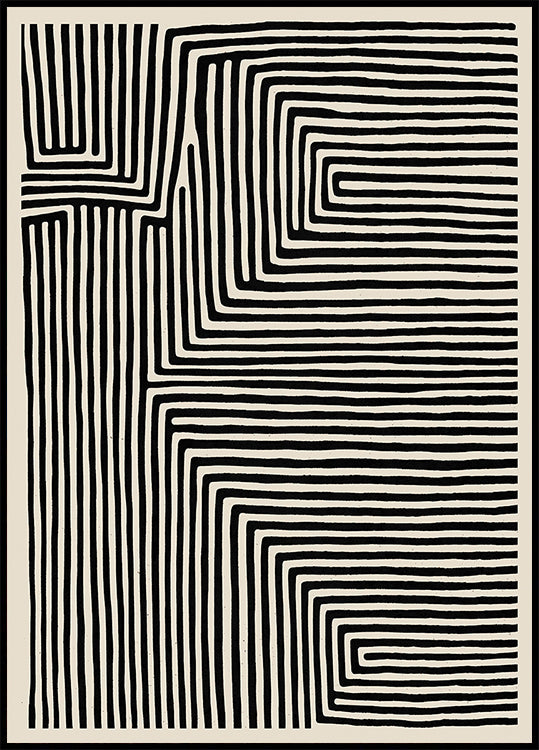 Poster del labirinto lineare