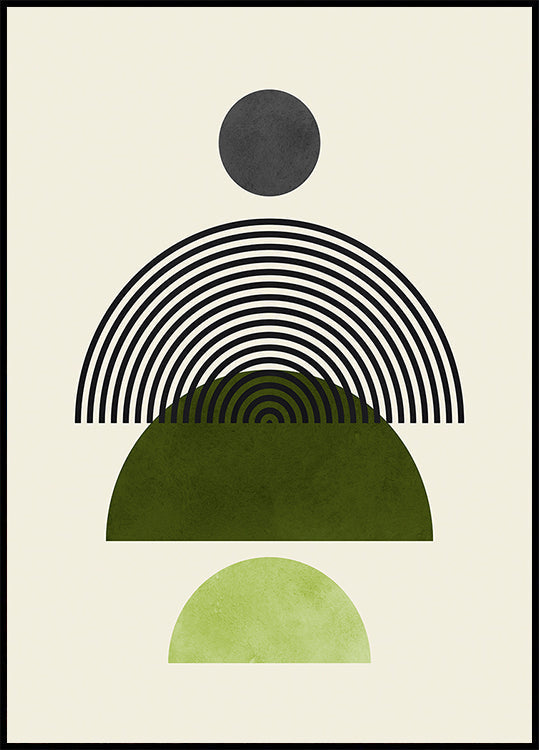 Linee e cerchi 4 Poster