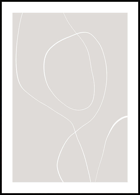 Poster di armonia di linee fluide