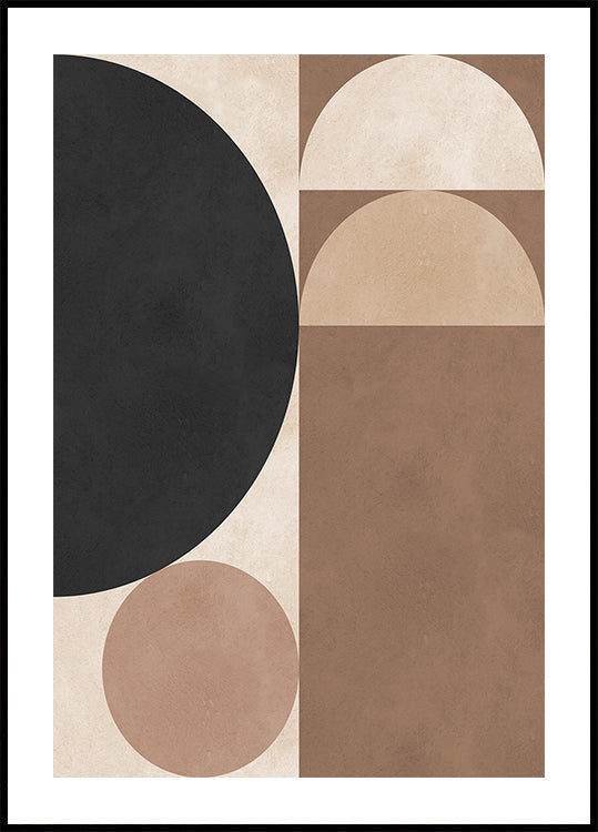 Poster con geometria marrone 6