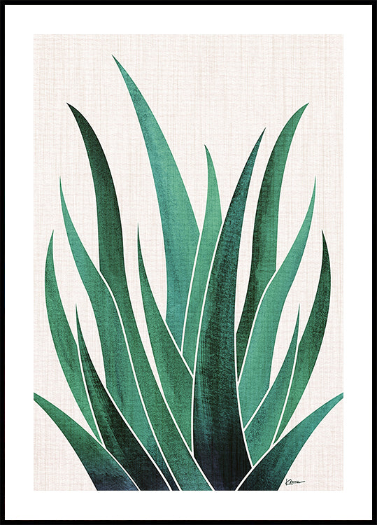 Poster di cactus dell'agave del deserto
