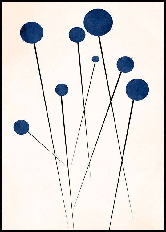 Poster di mirtilli selvatici