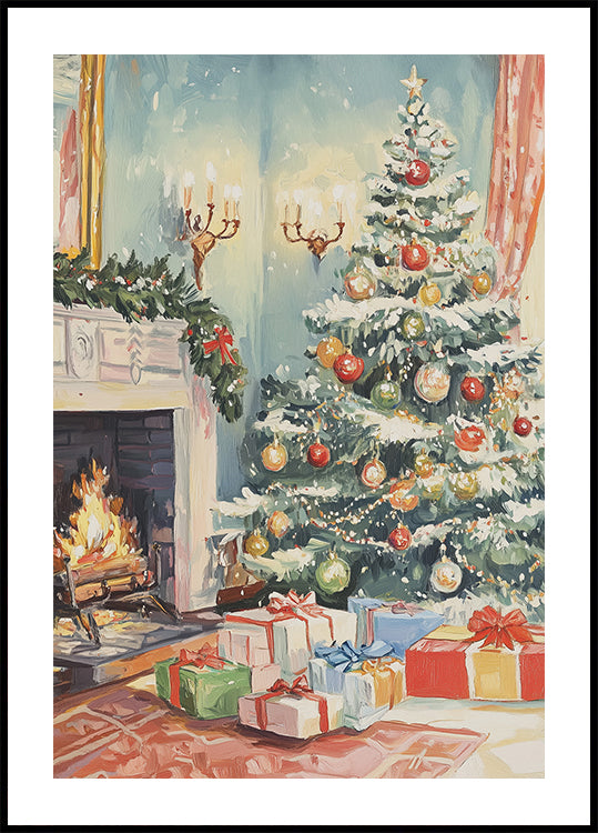 Poster del soggiorno di Natale
