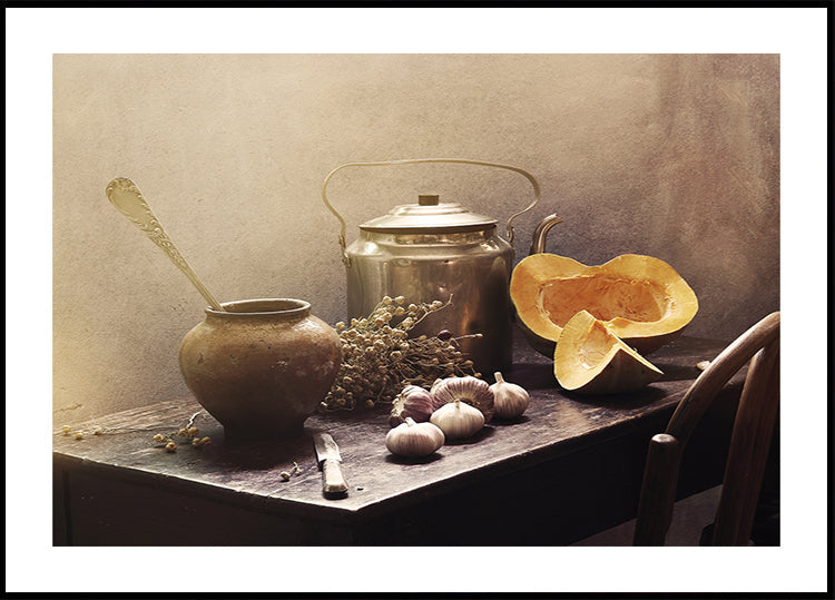 Poster Natura morta con zucche#15c