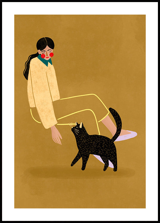 Poster di mamma gatto