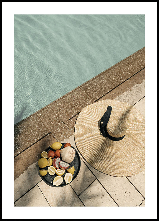 Poolside Relaxation Plakat - Posterbox.dk