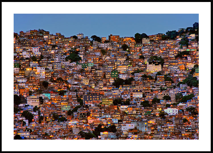 Cala la notte nella Favela da Rocinha