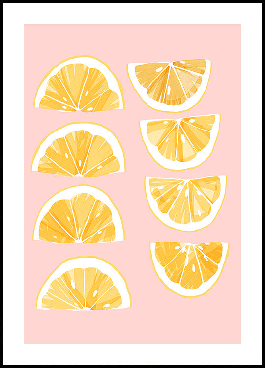 Poster di limoni a fette