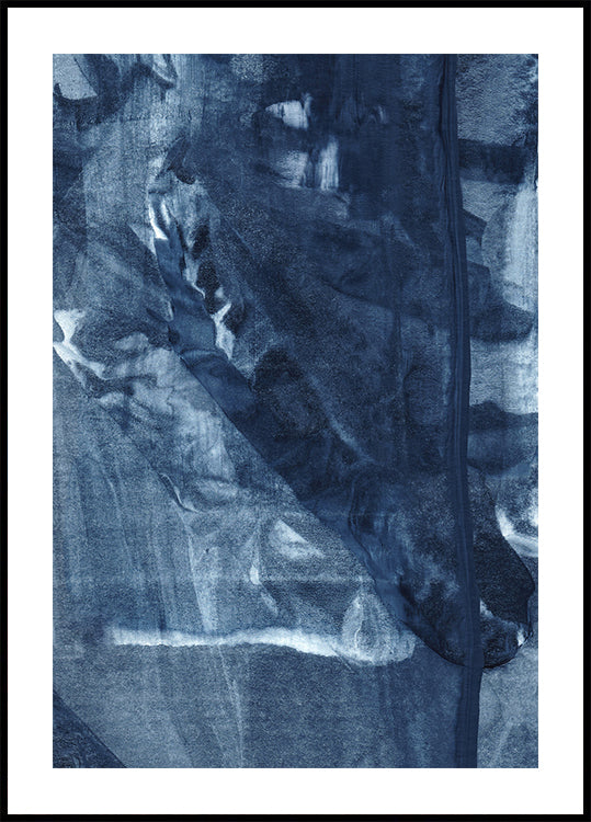 Poster di linee verticali scorrevoli con texture blu