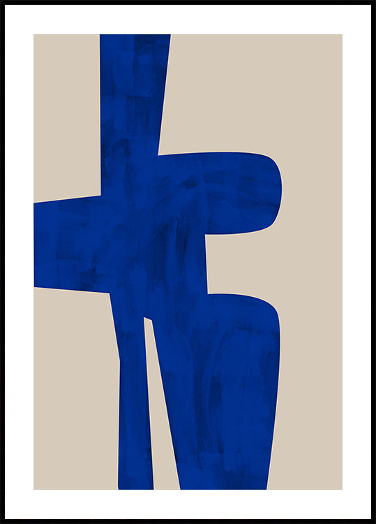 Poster di forma blu armonia