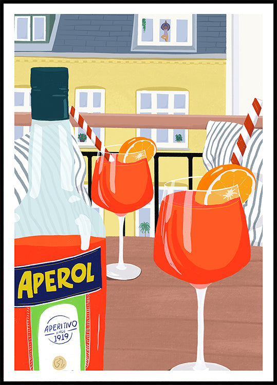 Poster "Hygge" sul balcone