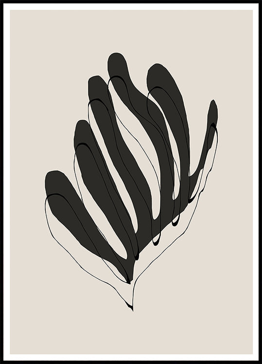 Linee astratte del foglio