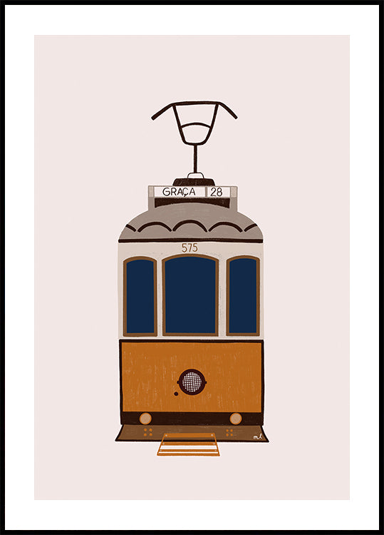 Lisbon Tram Plakat