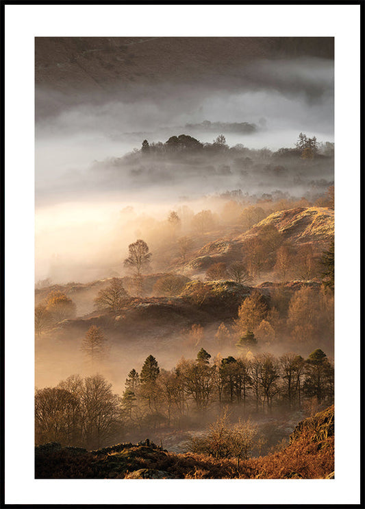 Meraviglioso poster di una mattina autunnale 