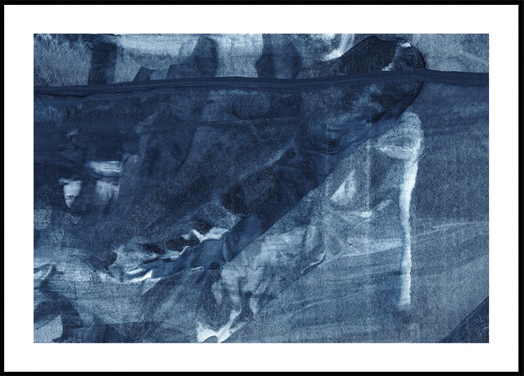 Poster di linee verticali scorrevoli con texture blu