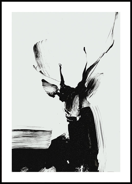 Cervi pennellata nel poster