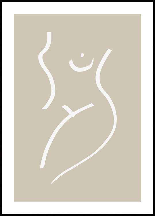 Poster di sabbia di schizzo del corpo