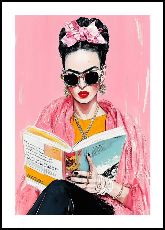 Poster del libro di lettura di Frida