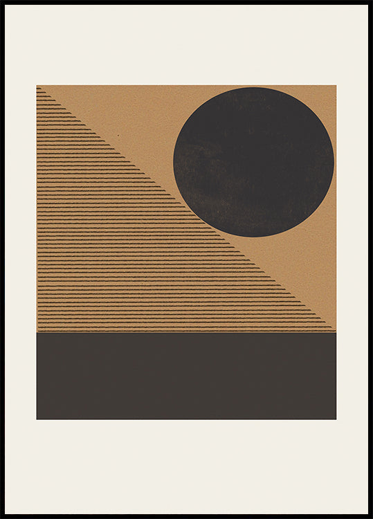 Poster geometrico dell'eclissi