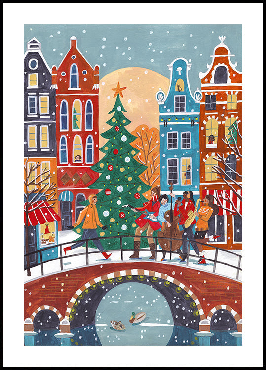 Poster di nevicate ad Amsterdam