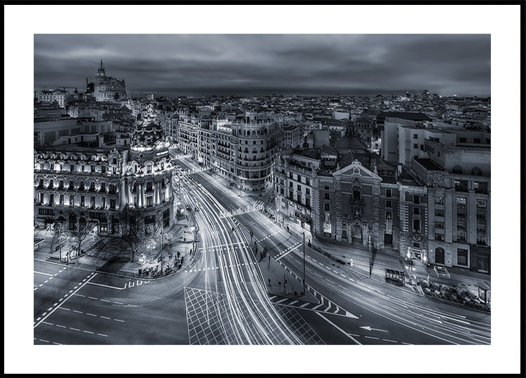 Luci della città di Madrid