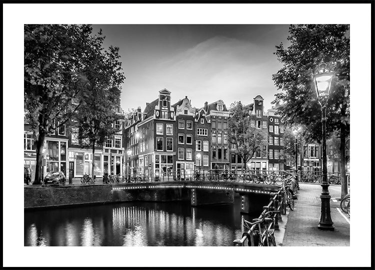 AMSTERDAM Impressione idilliaca da Single - Poster monocromatico