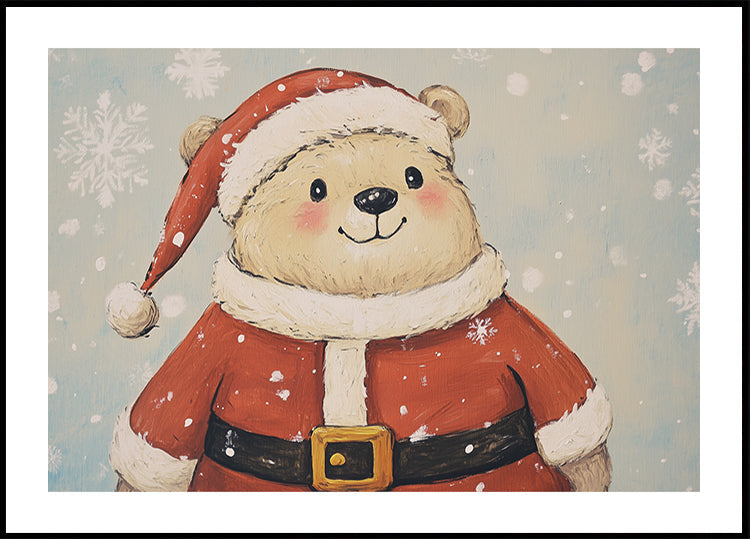 Poster dell'orso di Natale