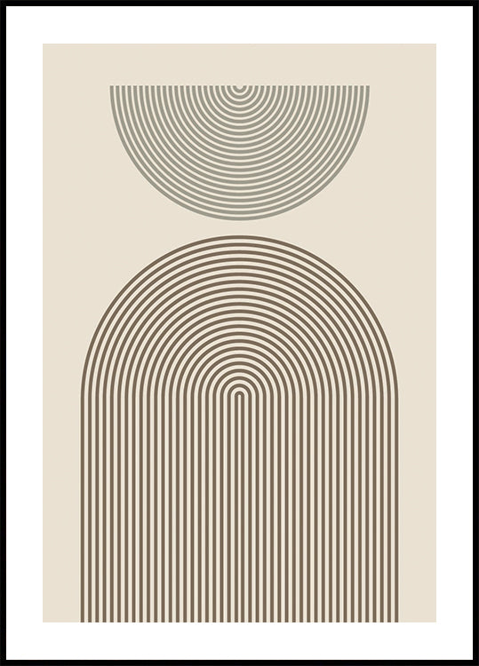 Poster di geometria dell'arco moderno