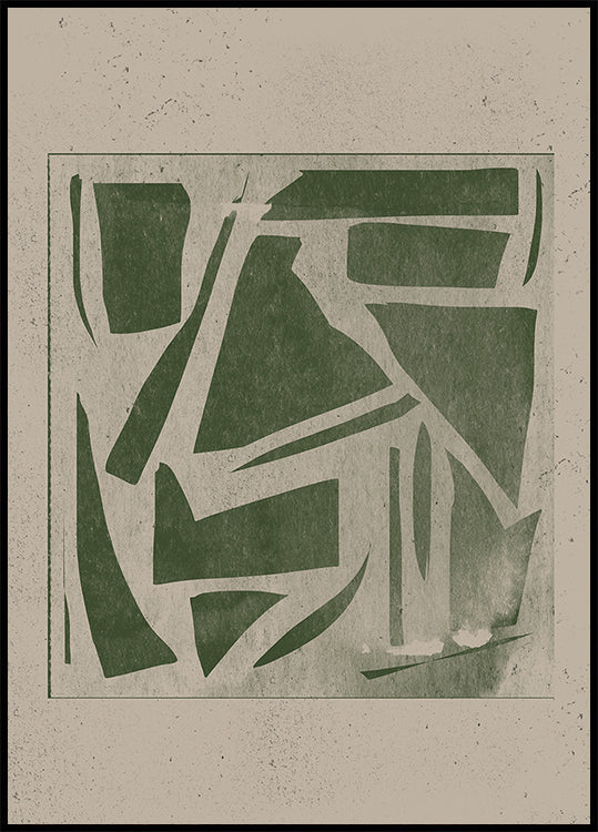 Labirinto geometrico verde