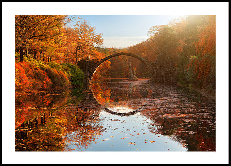 Poster del lago autunnale