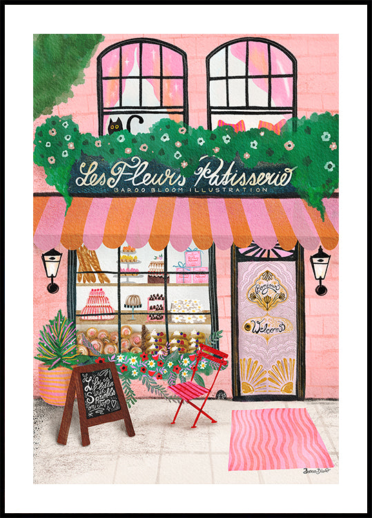 Poster anteriore del negozio di dolci