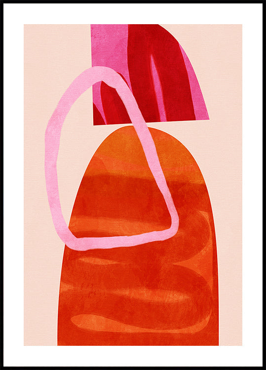 Poster di copia di linee dipinte